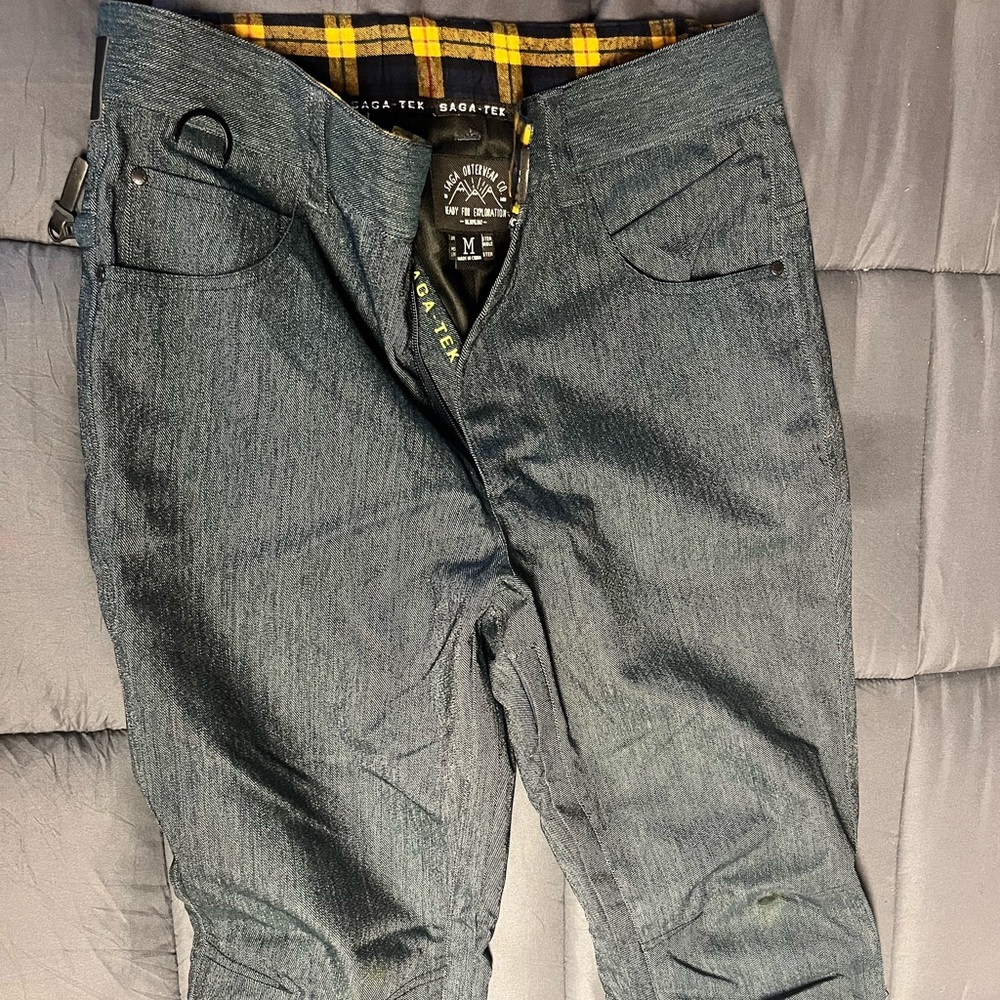 Saga Outerwear Dark Blue Denim Snowboarding Pants